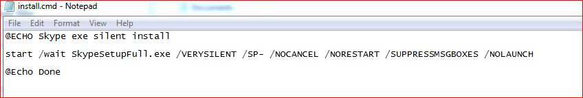 Skype silent install