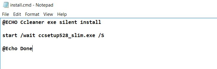 Ccleaner Silent Install