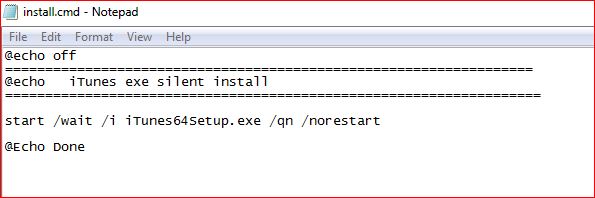 Itunes silent installer