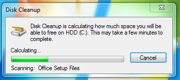 diskcleanup to delete temp files windows 