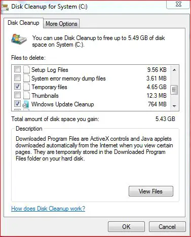 Delete windows 7 temp files