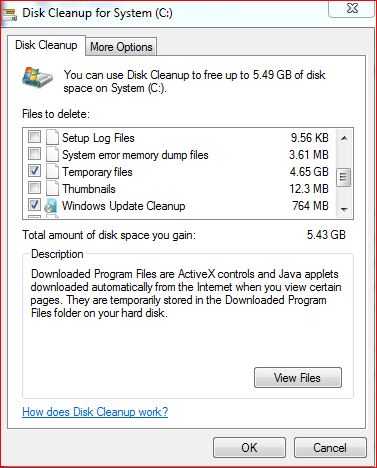 Delete windows 7 temp files