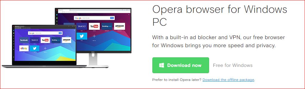 Opera browser offline