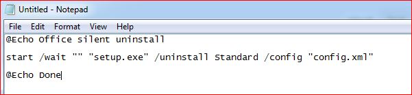 Office silent uninstall
