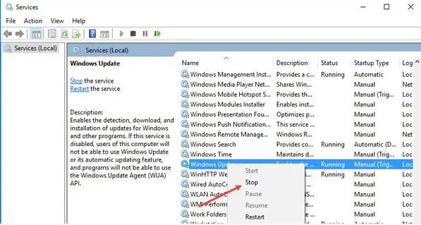 heruntergeladene Eigenschaften-Windows-Updates löschen