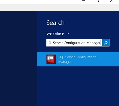 SQL Server Configuration Manager