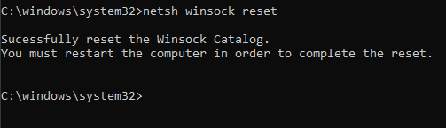 flush dns windows 10 - netsh winsock reset
