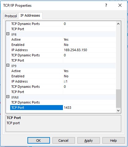 TCP-Ip static port