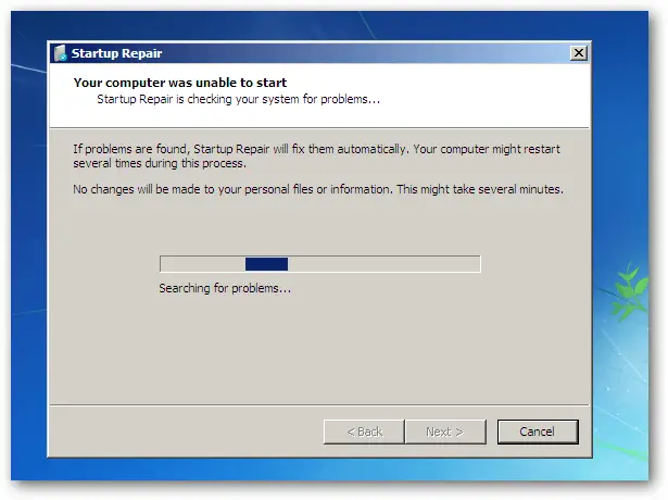 Startup Repair Windows System