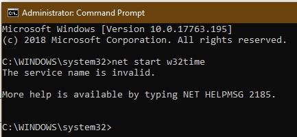 Net Helpmsg 2185 