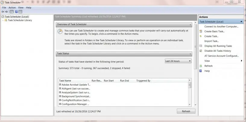 How to create scheduled task with windows task scheduler 