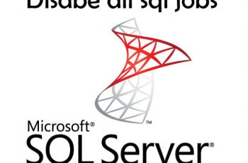 disable all sql jobs