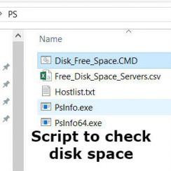 check hard drive space