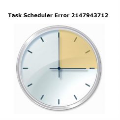 Task scheduler error 2147943712