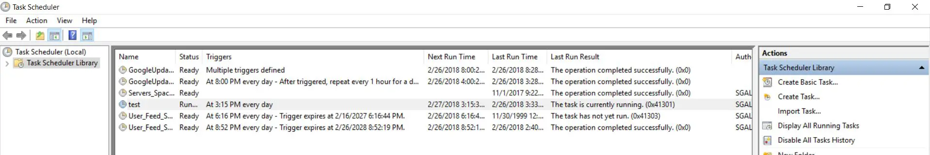 task result 0x41301