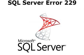 SQL Server error 229