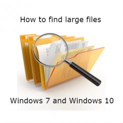 Find Large Files on Windows