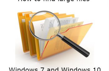 Find Large Files on Windows