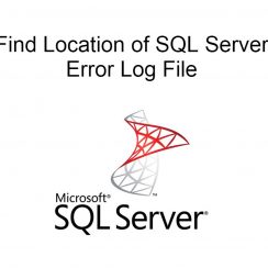 Location of SQL Server error log file