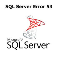 SQL Server Error 53