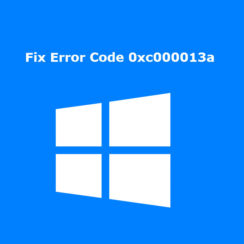 Error Code 0xc000013a