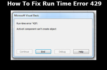 Run Time Error 429