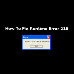 Runtime error 216 photo