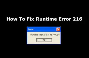 Runtime error 216 photo