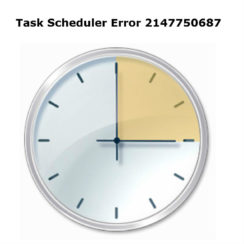 Task Scheduler Error 2147750687