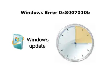Windows Error 0x8007010b