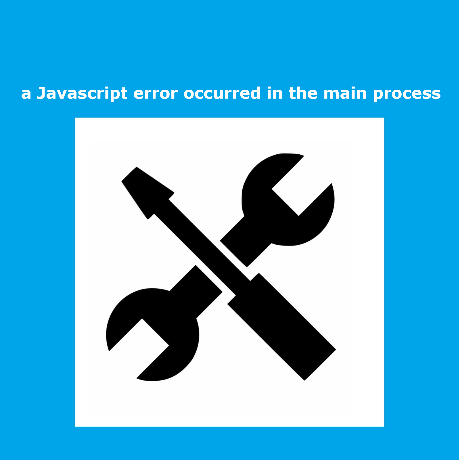 Fix main. Ошибка JAVASCRIPT Error occurred in the main process. Ошибка an Error occurred. Fix icon.