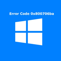 Error Code 0x800706ba