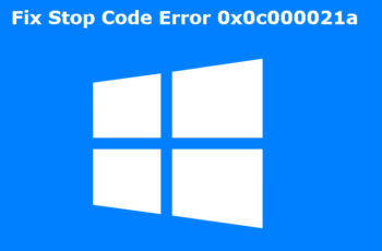 stop error code 0xc000021a