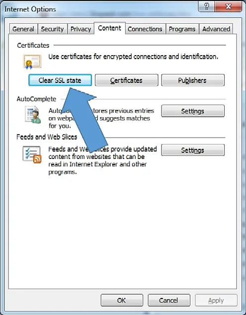 Clear SSL State of your PC