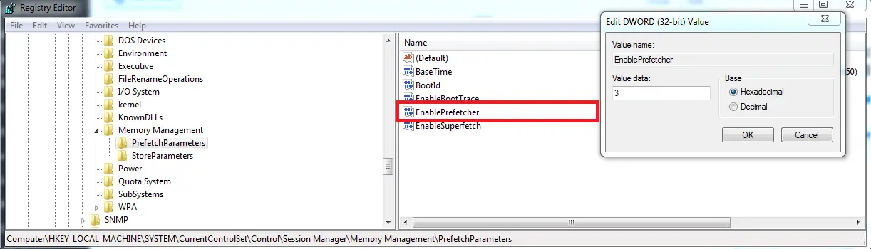 Disable Superfetch Using Registry
