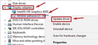 Windows Error Code 43 NVIDIA Update Driver