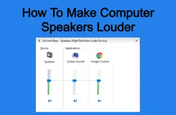 How To Make Computer Speakers Louder