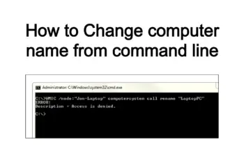 How to Change computer name from command line