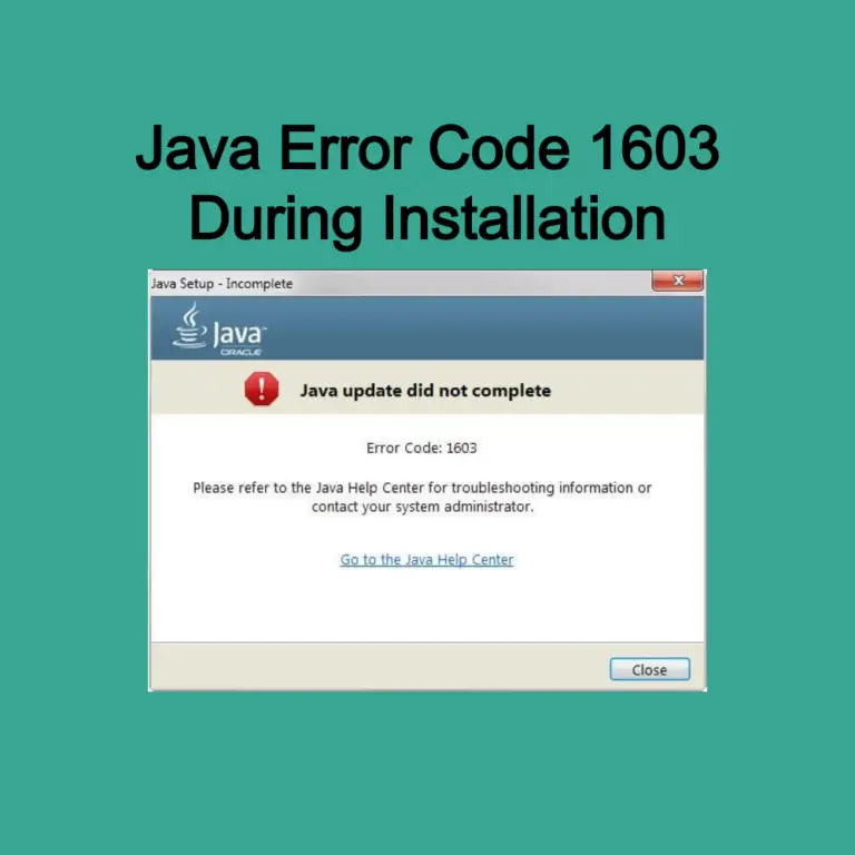 install4j error java