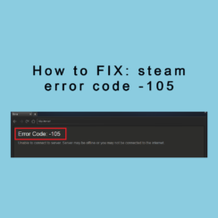 steam error code -105