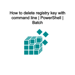 How to delete registry key with command line