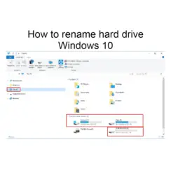 How to rename hard drive