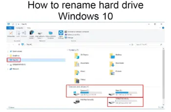 How to rename hard drive