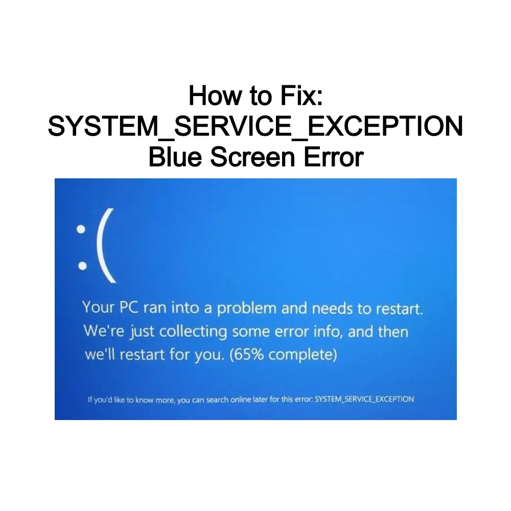 System exception c. Код ошибки service exception System. Синий экран System service exception. System service exception синий экран Windows 10. Экран ошибки Windows.