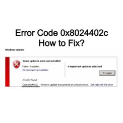 Error Code 0x8024402c - How to Fix_