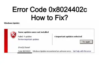 Error Code 0x8024402c - How to Fix_