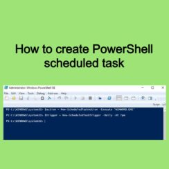 How to create PowerShell scheduled task