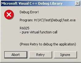 Runtime Error R6025