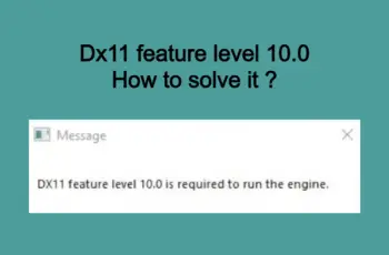 Dx11 feature level 10.0