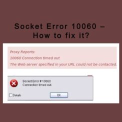 Socket Error 10060